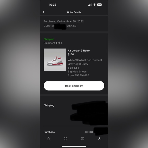 NEW Jordan 3 Retro Cardinal (GS) size 6.5 Y equivalent to 8 women’s - Picture 15 of 17